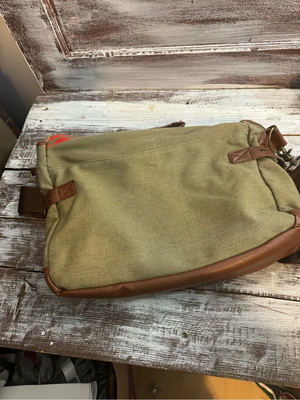 Captain America Vintage Military Canvas Messenger Bag